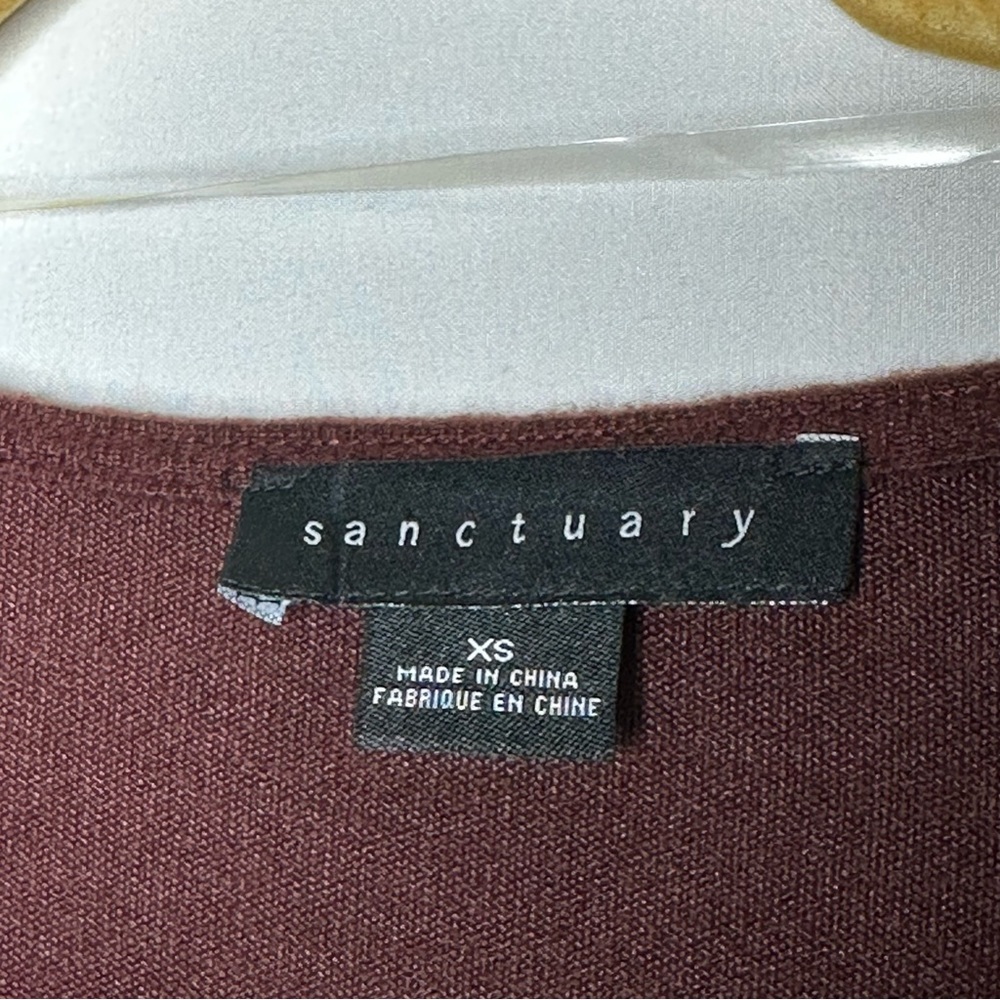 SANCTUARY Faux Wrap Sweater Dress NWOT in XS - Picture 2 of 5
